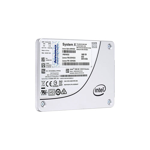 00YK253 - Lenovo 1.6TB 3.5 inch MLC 6Gb/s SATA Solid State Drive - Image 1