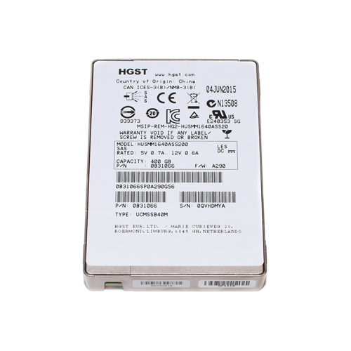 0B31066 - HGST 400GB Ultrastar SSD1600MM 2.5 inch MLC 12Gb/s SAS SSD - Image 1
