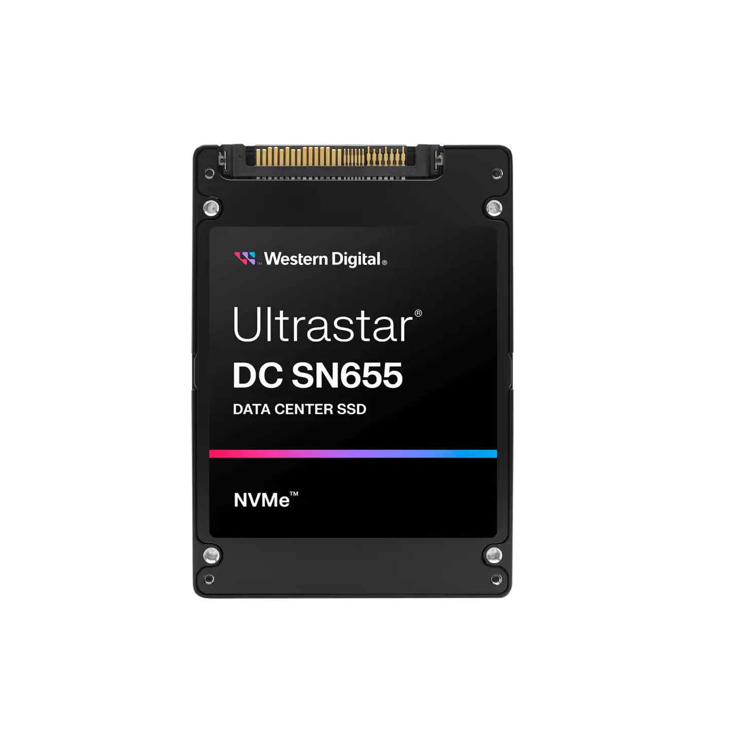 0TS2458-A.jpg 0TS2458 - WD Ultrastar DC SN655 3.84TB PCIe NVMe U.3 Solid State Drive - Image 1