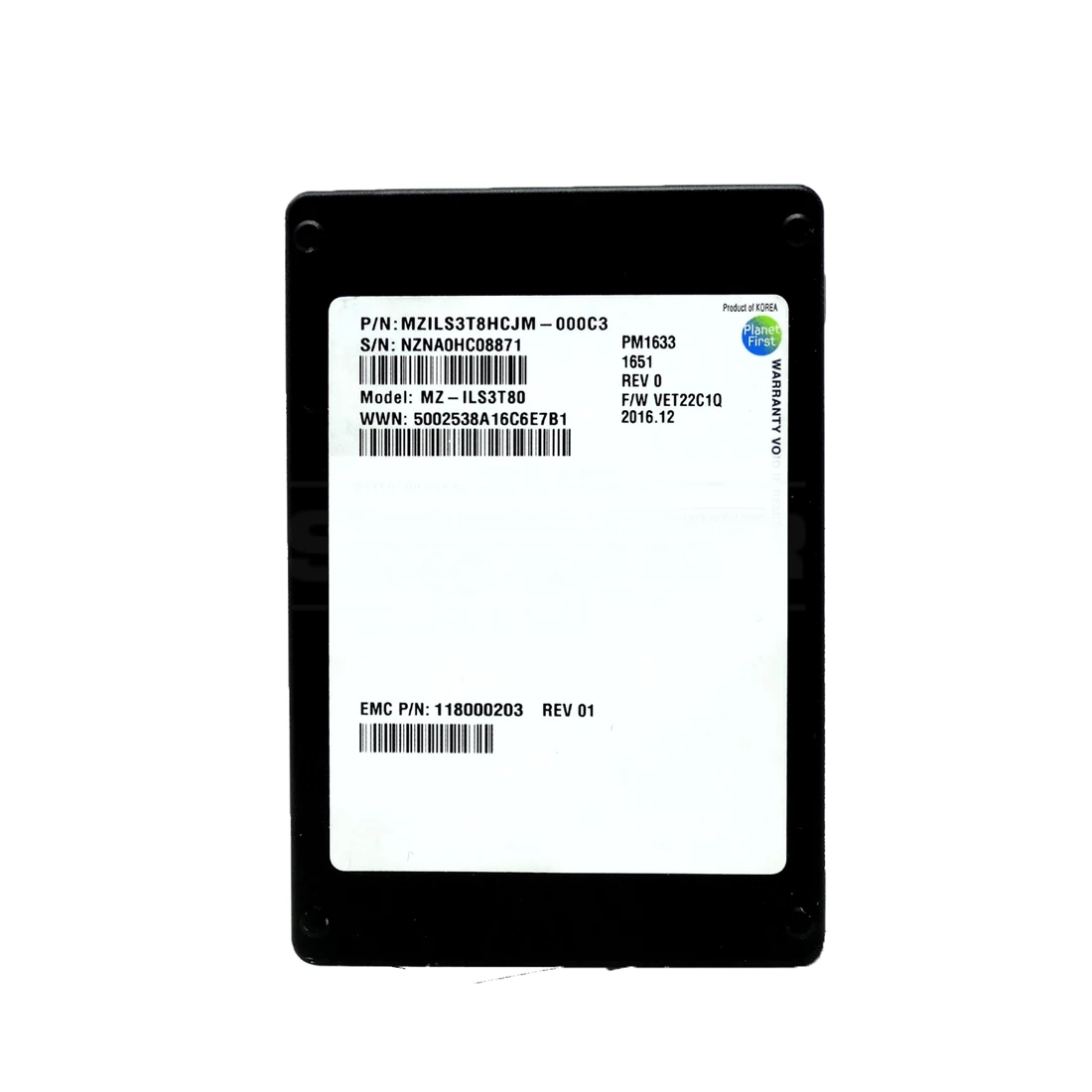 118000203-A.webp 118000203 - EMC 3.84TB SAS 12Gb/s 2.5-Inch SSD - Image 1