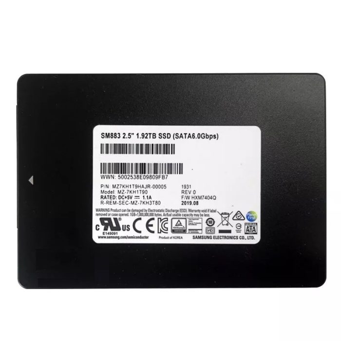 Samsung SM883 MZ7KH1T9HAJR-00005 SSD 1.92 TB SATA 6Gb/s Refurbished - Image 2