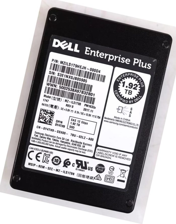Samsung PM1633a MZILS1T9HEJH-000D4 Read Intensive SSD 1.92 TB SAS 12Gb/s DELL OEM Refurbished - Image 3