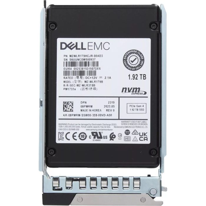 Dell 8PMRM 1.92TB PCIe Gen4 NVMe Read Intensive TLC 2.5Inch SSD - Image 2