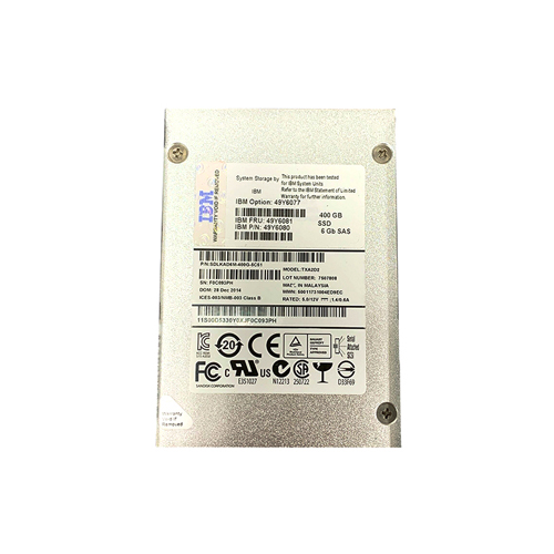 49Y6081 - IBM 400GB 2.5 inch 6Gb/s SAS Solid State Drive - Image 1