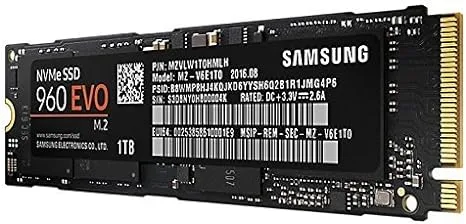 518x4hkVVhL._AC_SX466_.webp MZ-V6E1T0 - Samsung 960 Evo 1TB SATA PCI Express 3.0 x4 NVMe SSD - Image 1