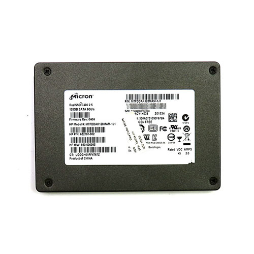 652181-002 - HP 128GB 2.5 inch MLC 6Gb/s SATA Solid State Drive - Image 1