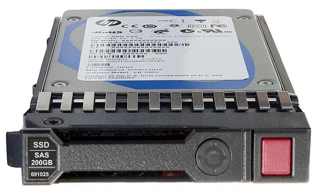 690825-B21.jpg 690825-B21 - HPE 200GB SAS SLC SFF 2.5" Solid State Drive - Image 1