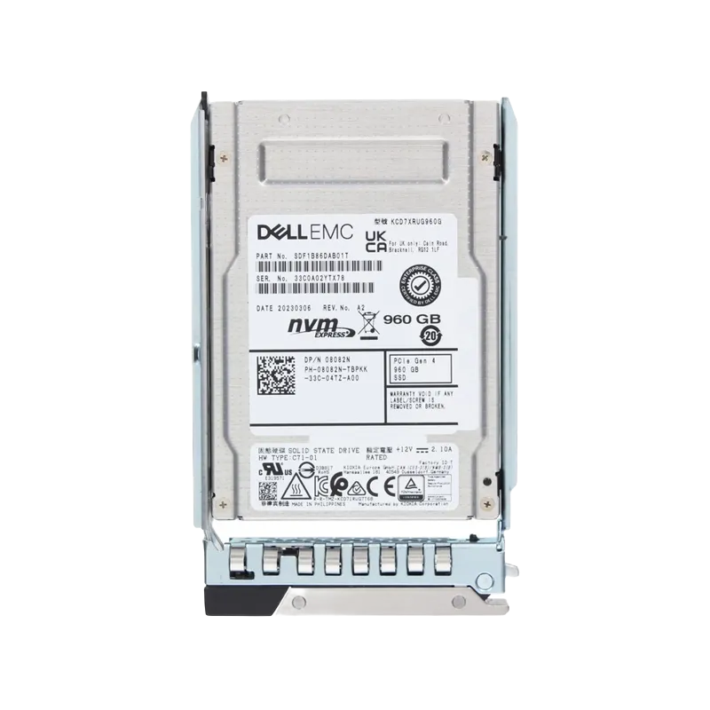 8082N.webp 8082N - Dell 960GB PCI Express NVMe TLC 2.5" Solid State Drive - Image 1