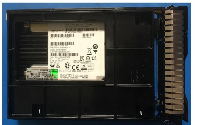 872378-B21.webp 872378-B21 - HPE 800GB SAS Multi-Level Cell SFF 2.5" Solid State Drive - Image 1