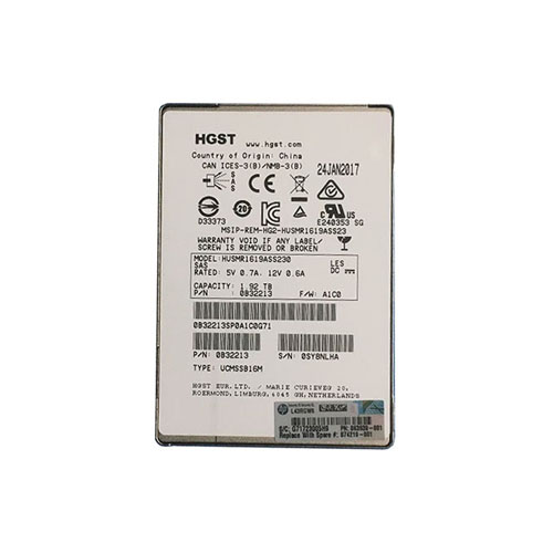 874219-001 - HP 1.92TB 2.5 inch 12Gb/s SAS Solid State Drive - Image 1