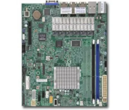 A1SRM-LN7F-2358 - Supermicro Socket FCBGA-1283 System on Chip Chipset Micro-ATX System Board (Motherboard) Supports Atom C2358 DDR3 2x DIMM