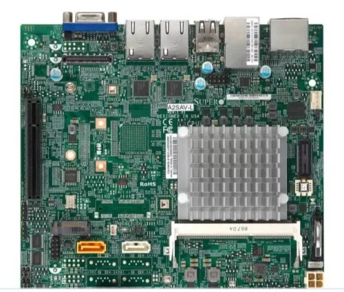 A2SAV-L-A.webp A2SAV-L - Supermicro Socket FCBGA-1296 System on Chip Chipset Mini-ITX System Board (Motherboard) Supports Atom E3940 DDR3 1X DIMM - Image 1