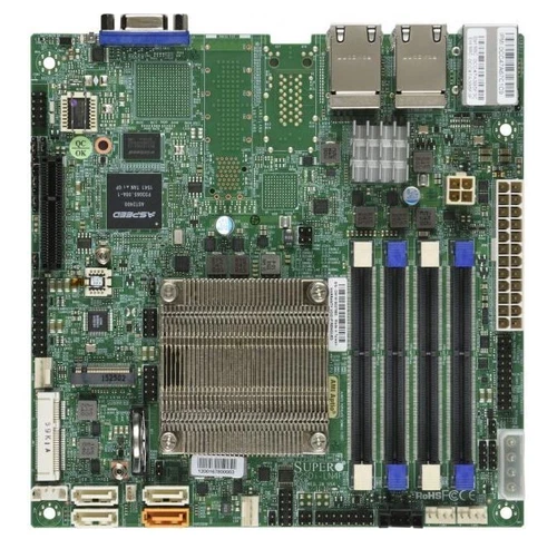A2SDI-LN4F-A.webp A2SDi-LN4F - Supermicro Socket FCBGA-1310 System on Chip Chipset Mini-ITX System Board (Motherboard) Supports Atom C3850 DDR4 4x DIMM - Image 1