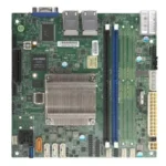 A2SDi-2C-HLN4F - Supermicro Socket FCBGA-1310 System on Chip Chipset Mini-ITX System Board (Motherboard) Supports Atom C3338 DDR4 2x DIMM