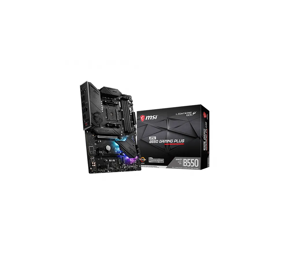 B550GPLUS-O.webp B550GPLUS - MSI MPG B550 GAMING PLUS Motherboard AMD B550 Chipset AM4 - Image 1