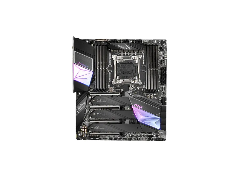 CREATORX299-O.webp CREATORX299 - MSI X299 LGA2066/ Intel X299/ DDR4 Motherboard - Image 1