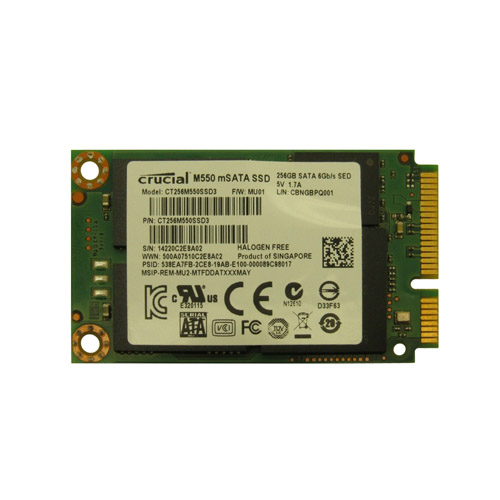 CT256M550SSD3 - Crucial 256GB M550 1.8 inch MLC 6Gb/s SATA SSD - Image 1