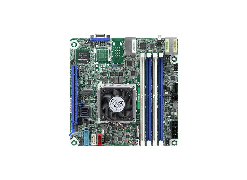 D1622D4I.webp D1622D4I - ASRock Socket BGA1667 SoC Chipset MINI-ITX System Board (Motherboard) Supports Xeon D 1600 Series DDR4 4x DIMM - Image 1