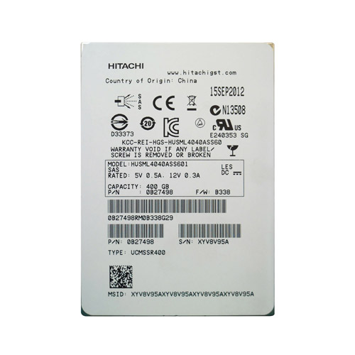 HUSML4040ASS601 - HGST 400GB Ultrastar SSD400M 2.5in MLC 6Gb/s SAS SSD - Image 1