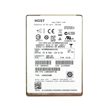 HUSMM8040ASS201 - HGST 400GB 2.5in MLC 12Gb/s SAS SSD
