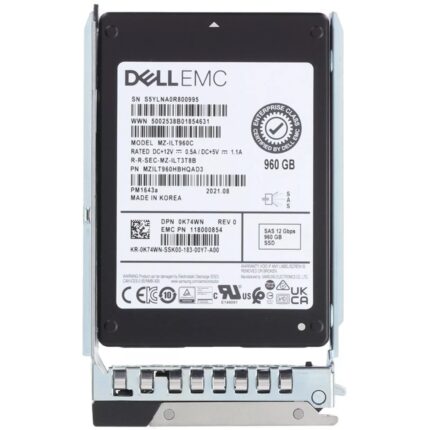 K74WN - Dell 960GB SAS Multi-Level Cell SFF 2.5" Solid State Drive