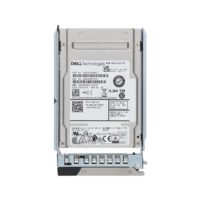 M0JVN.webp M0JVN - Dell 3.84TB SAS Triple-Level Cell SFF 2.5" Solid State Drive - Image 1