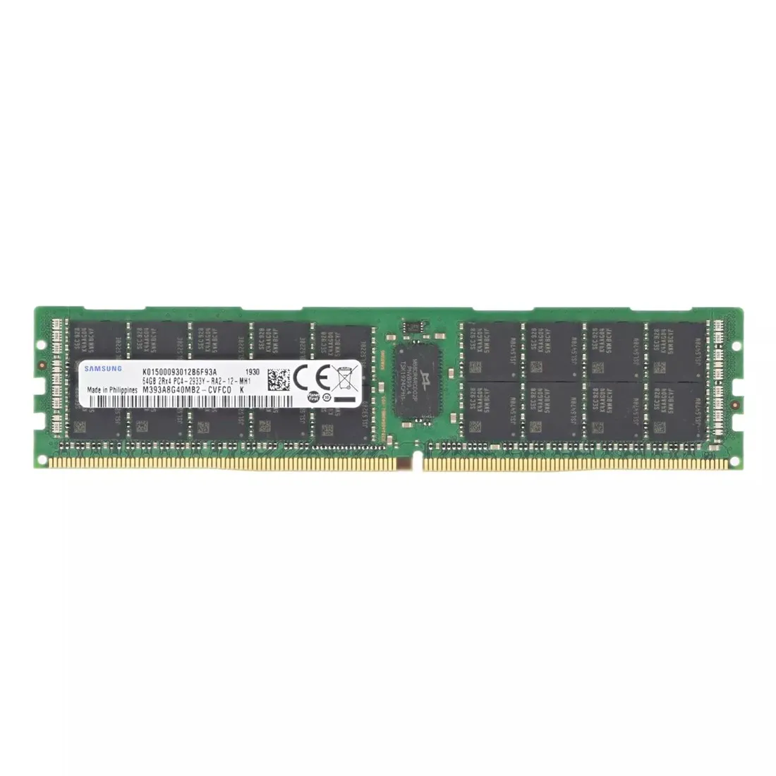 M393A8G40MB2-CVFBY-A.webp M393A8G40MB2-CVFBY - Samsung 64GB DDR4 2933MHz ECC RDIMM Memory Module - Image 1