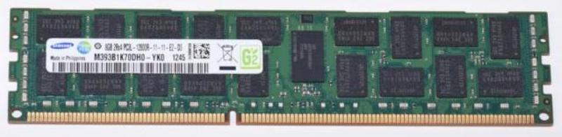 M393B1K70DH0-YK0.jpg M393B1K70DH0-YK0 - Samsung 8GB DDR3 1600MHz ECC RDIMM Memory Module - Image 1
