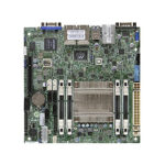 A1SRI-2558F - Supermicro Socket FCBGA-1283 System on Chip Chipset Mini-ITX System Board (Motherboard) Supports Atom C2558 DDR3 4x DIMM