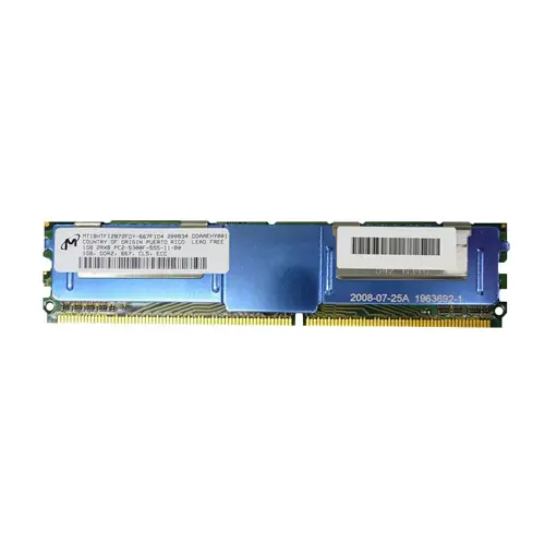MT18HTF12872FDY-667F1D4.webp MT18HTF12872FDY-667F1D4 - Micron 1GB FB-DIMM 240-Pin Memory Module - Image 1