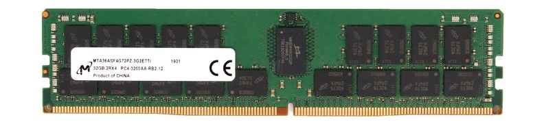 MTA36ASF4G72PZ-3G2.jpg MTA36ASF4G72PZ-3G2R - Micron 32GB DDR4 3200MHz ECC RDIMM Memory Module - Image 1
