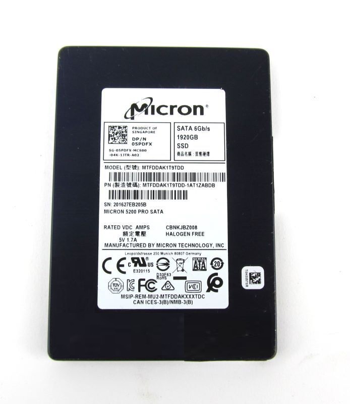 MTFDDAK1T9TDD-1AT1ZABDB - Micron 1.92TB 2.5 inch TLC 6Gb/s SATA SSD - Image 1