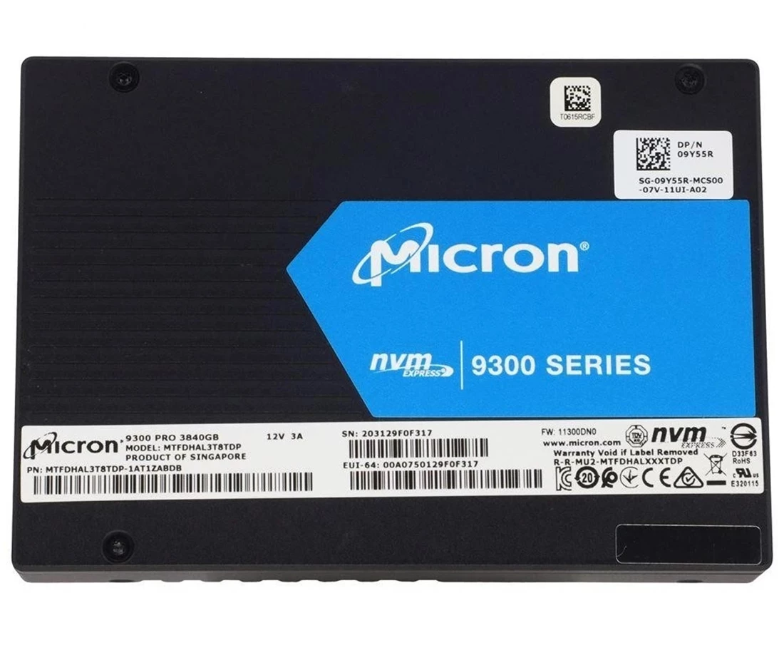 MTFDHAL3T8TDP-1AT1ZABDB-A.webp MTFDHAL3T8TDP-1AT1ZABDB - Micron 9300 Pro 3.84TB PCIe NVMe 2.5-In SSD - Image 1