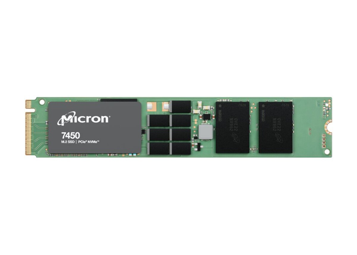 MTFDKBG1T9TFR-1BC15A - Micron 7450 Pro 1.92TB PCIe NVMe TLC M.2 SSD - Image 1