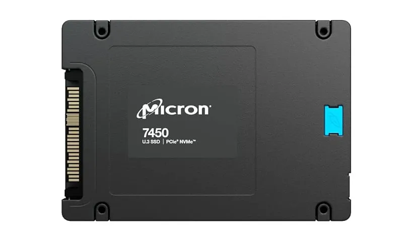 MTFDKCC3T8TFR-1BC1ZABYY-A.webp MTFDKCC3T8TFR-1BC1ZABYY - Micron 7450 PRO 3.84TB PCIe NVMe 2.5" SSD - Image 1