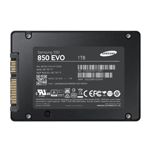 MZ-75E1T0B-AM.webp MZ-75E1T0B/AM - Samsung 1TB 850 EVO 2.5 inch TLC 6Gb/s SATA SSD - Image 1