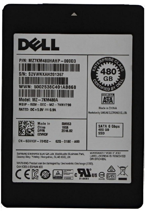 MZ-7KM480A.jpg MZ-7KM480A - Samsung SM863 480GB SATA MLC SFF 2.5" Solid State Drive - Image 1