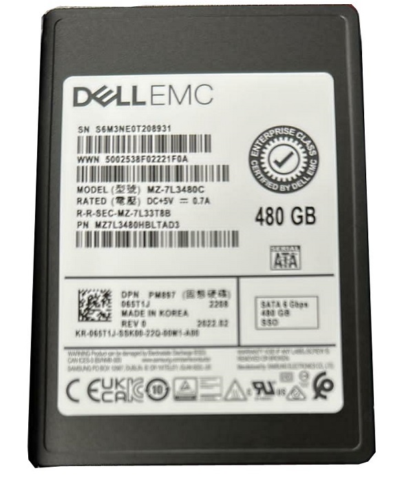 MZ-7L3480C.jpg MZ-7L3480C - Samsung PM897 480GB SATA MLC SFF 2.5" Solid State Drive - Image 1