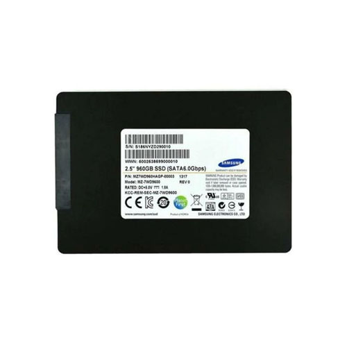 MZ-7WD9600 - Samsung 960GB SM843T 2.5 inch MLC 6Gb/s SATA SSD - Image 1