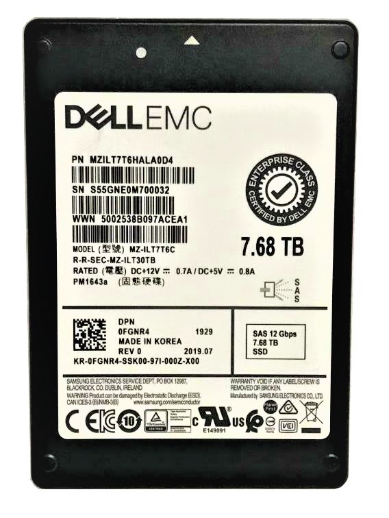 MZ-ILT7T6C.jpg MZ-ILT7T6C - Samsung PM1643A 7.68TB SAS TLC 2.5" Solid State Drive - Image 1