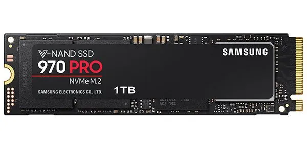 MZ-V7P1T0E.webp MZ-V7P1T0E - Samsung 1TB 970 PRO M.2 2280 MLC PCIe NVMe SSD - Image 1