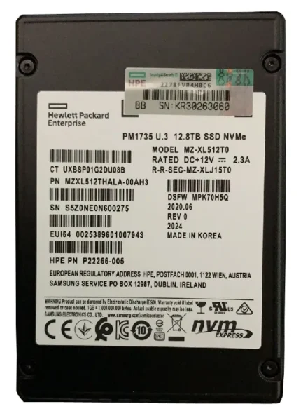 MZ-XL512T0 - Samsung 12.8TB PCI Express SFF 2.5" Solid State Drive