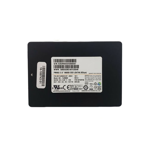 MZ7LM960HCHP-000K1-O.webp MZ7LM960HCHP-000K1 - Samsung 960GB PM863 2.5 inch TLC 6Gb/s SATA SSD - Image 1