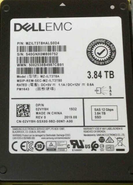 MZILT3T8HALS0D4.jpg MZILT3T8HALS0D4 - Samsung PM1643 3.84TB SAS TLC 2.5" Solid State Drive - Image 1