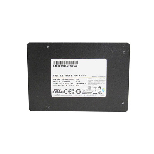 MZQLV480HCGR-00003 - Samsung PM953 480GB TLC PCIe NVMe 3.0 x4 U.2 SSD - Image 1