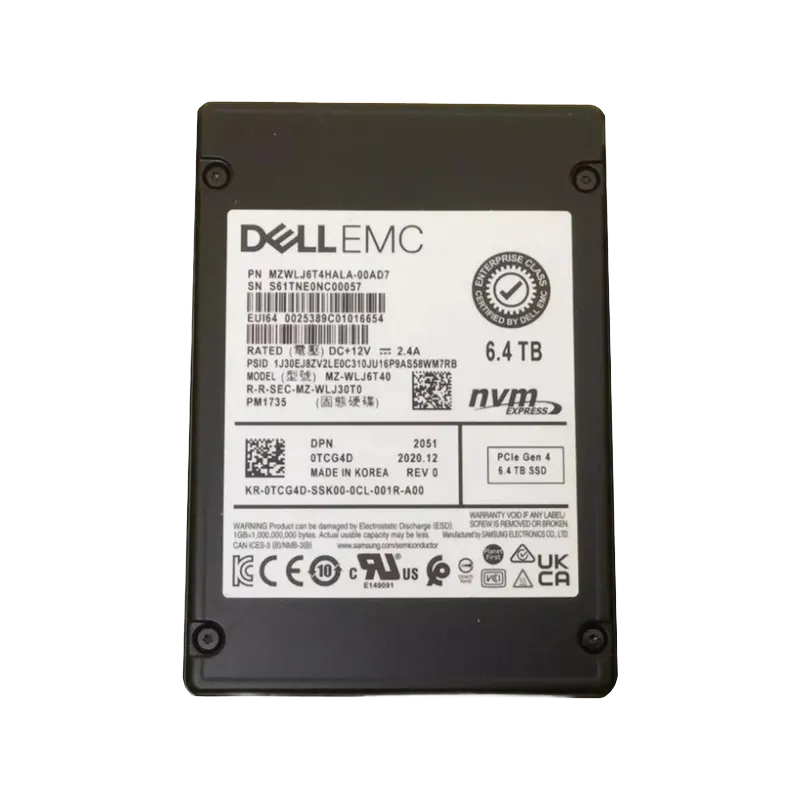 MZWLJ6T4HALA-00AD7.webp MZWLJ6T4HALA-00AD7 - Samsung PM1735 6.4TB PCIe NVMe TLC 2.5" SSD - Image 1