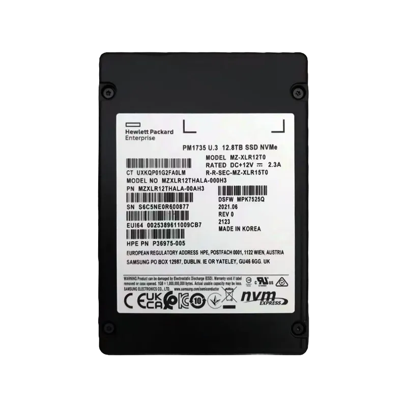 MZXLR12THALA-00AH3.webp MZXLR12THALA-00AH3 - Samsung PM1735 12.8TB PCIe NVMe U.3 2.5" SSD - Image 1
