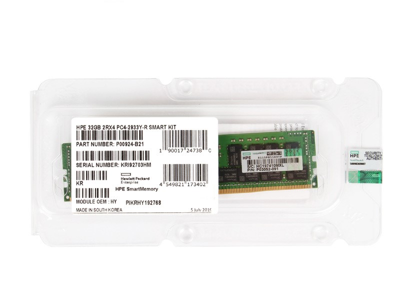 P00924-B21.jpg P00924-B21 - HPE 32GB DDR4 2933MHz ECC RDIMM Memory Module - Image 1