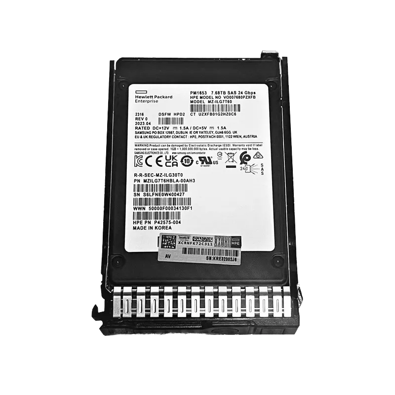 P49308-001.webp P49308-001 - HPE 7.68TB SAS SFF Solid State Drive - Image 1