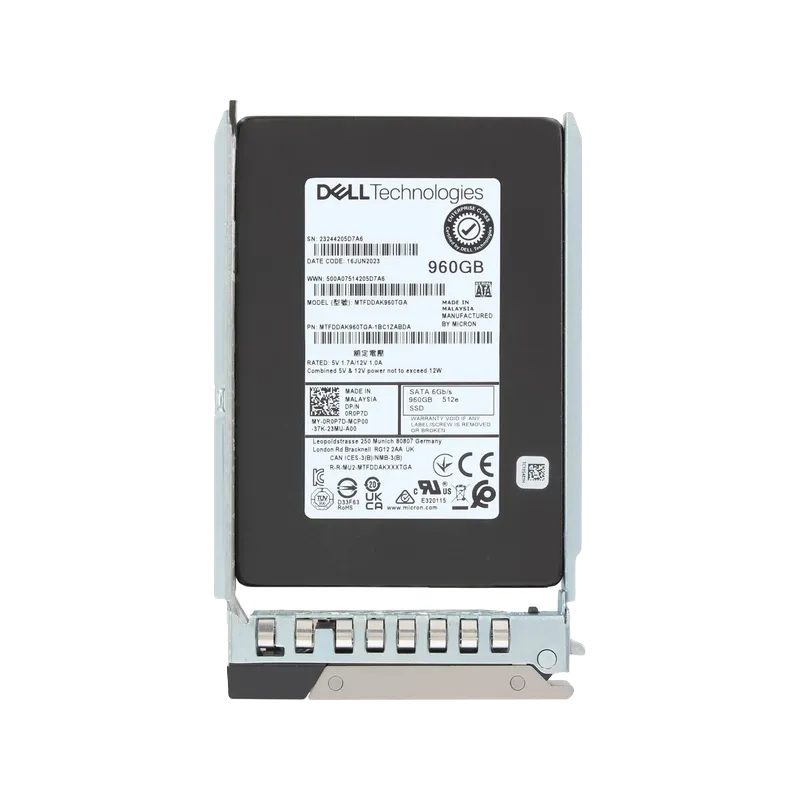 R0P7D.webp 0R0P7D - Dell 960GB 2.5 inch TLC 6Gb/s SATA Solid State Drive - Image 1